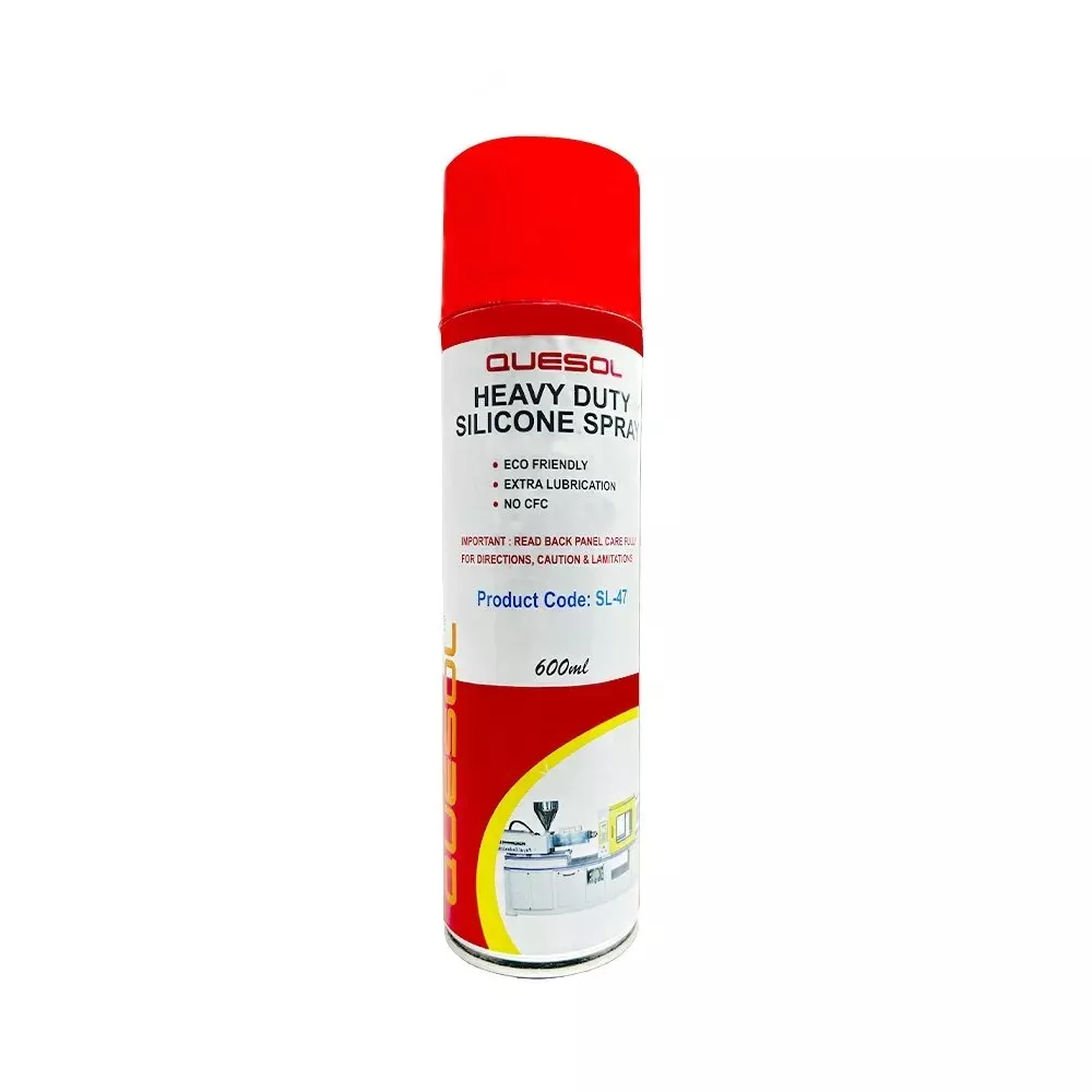 Quesol Silicon Spray 600 ml Capacity Can Aerosol for Industrial Use