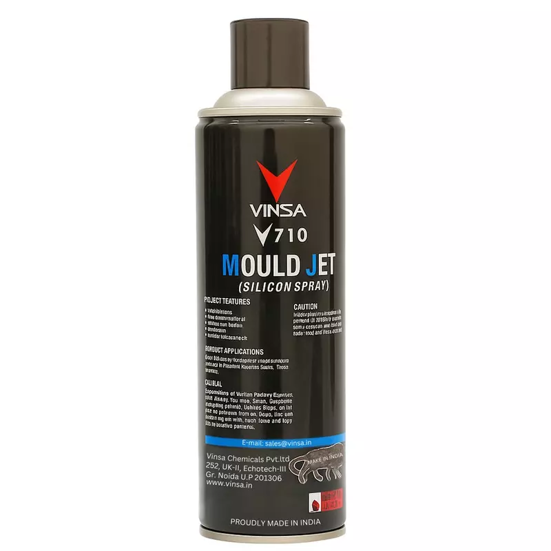 VINSA Multipurpose Use Mould Jet Silicon Spray 550 ml for Antispatter & Mould Release, 710