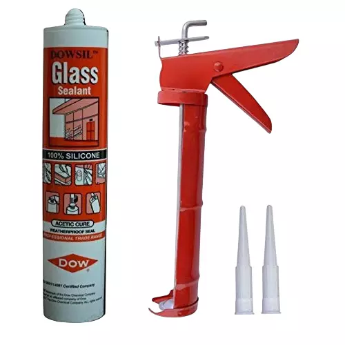 Dowsil Glass Sealant & Half Round Gun 300 ml Paste Waterproof