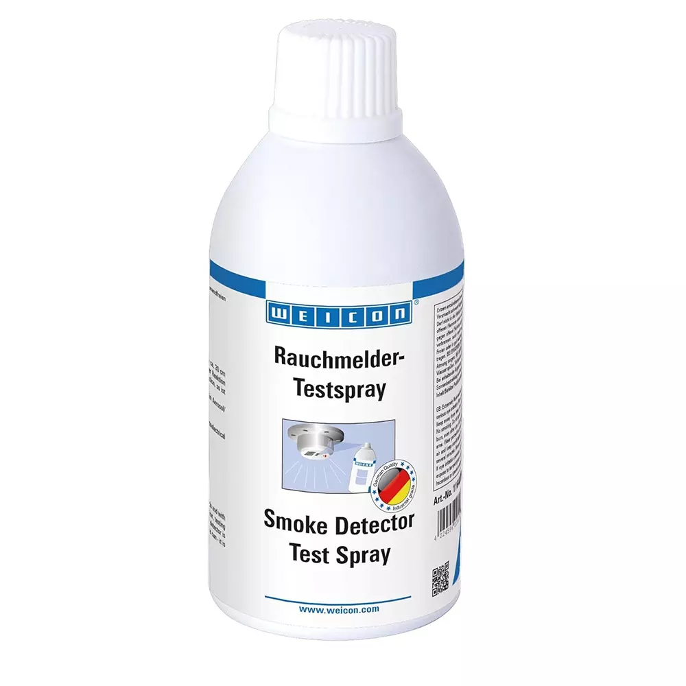 WEICON Smoke Detector Test Spray 250 ml for Photoelectric and Optical Smoke Detectors
