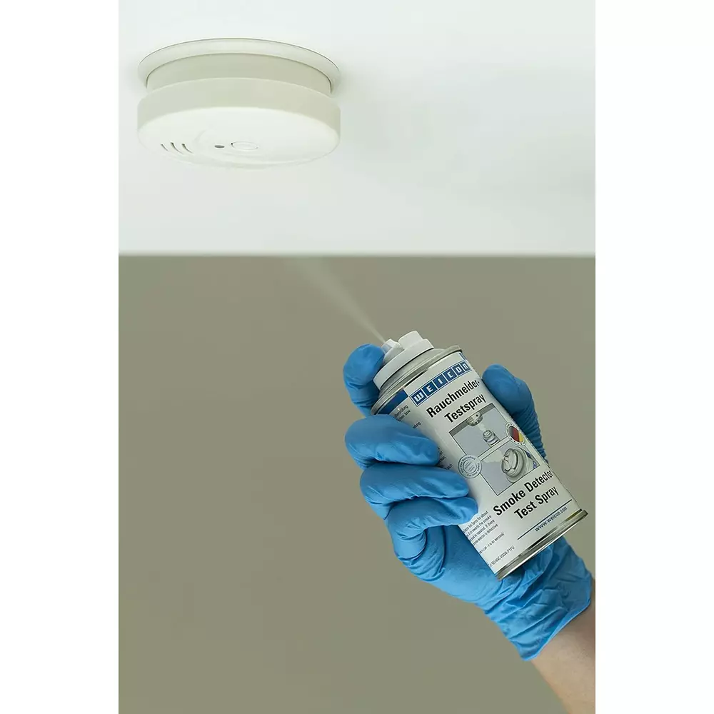 WEICON Smoke Detector Test Spray 250 ml for Photoelectric and Optical Smoke Detectors