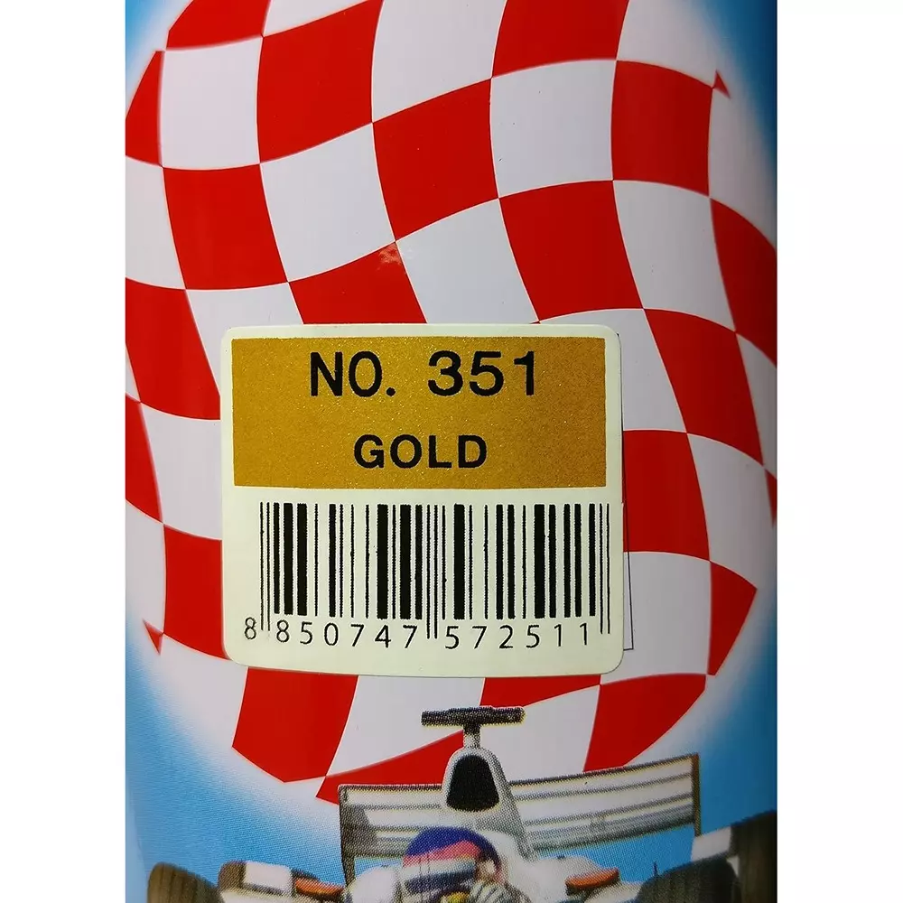 Bosny Acrylic Aerosol Spray Paint Gold Gloss Finish 400 ml Can for Indoor & Outdoor Use, No. 351