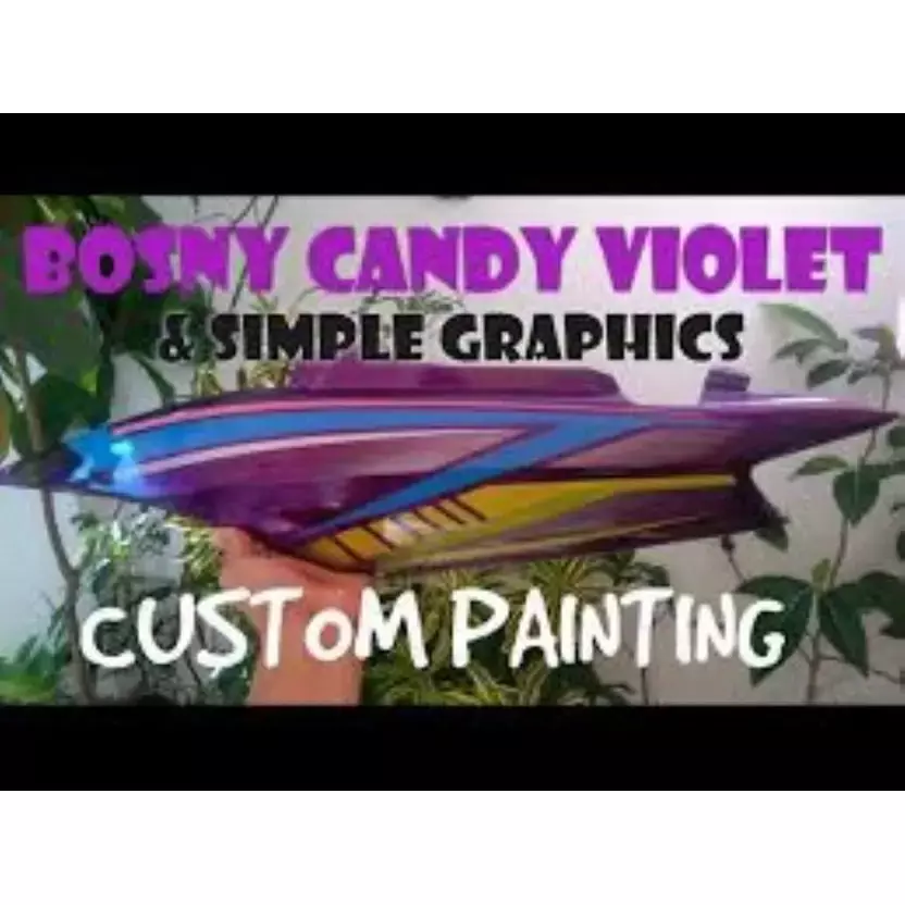 Bosny Aerosol Spray Paint Violet Gloss Finish 400 ml Can for Indoor & Outdoor Use, No. 45
