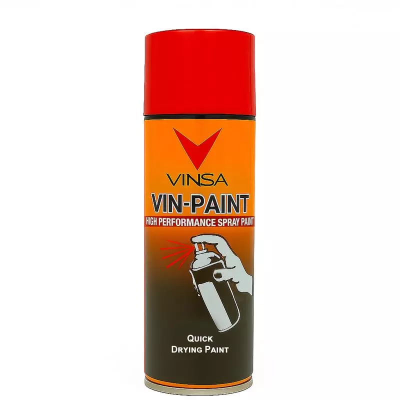 Vinsa Quick Drying Spray Paint Glossy Finish 440 ml Red