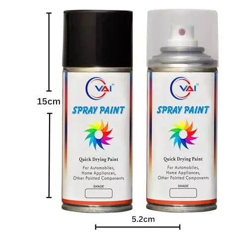VAI ‎Moon Dust Silver Touch Up Spray Paint ‎225 ml for Mahindra XUV 500, ‎MH-MN-DST-SL-2 (Pack of 2 Pcs)