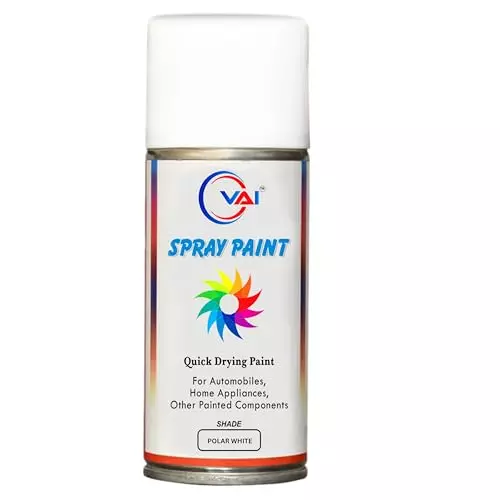 VAI ‎Polar White Spray Paint ‎225 ml for Venue, Creta, Grand i10, i20, Verna, Xcent, Aura, Santro, ‎HY-PL_WH-225 (Pack of 2)