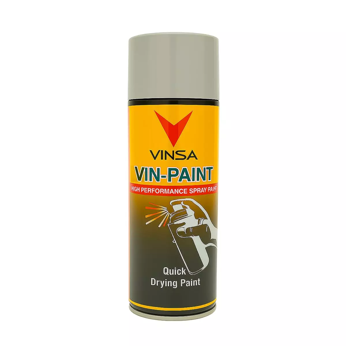 Vinsa Quick Drying Spray Paint Glossy Finish 440 ml Grey