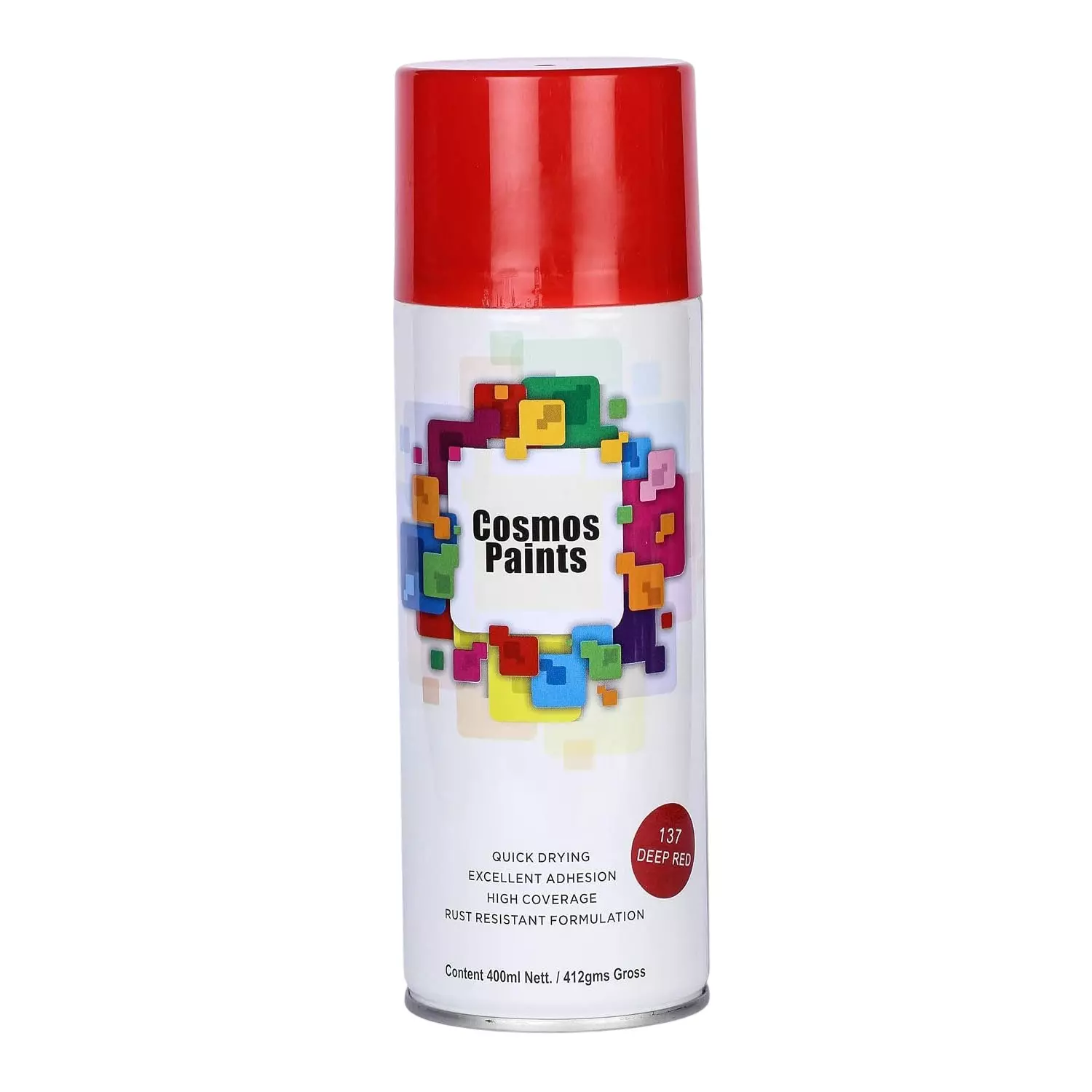 COSMOS Spray Paint 137 Deep Red Color 400 ml