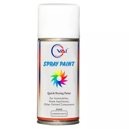 VAI ‎White Touch Up Spray Paint ‎225 ml for Scorpio, Bolero, Xylo, ‎MH-D-WH-225_01