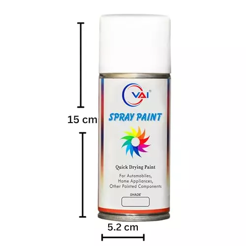 VAI ‎White Touch Up Spray Paint ‎225 ml for Scorpio, Bolero, Xylo, ‎MH-D-WH-225_01