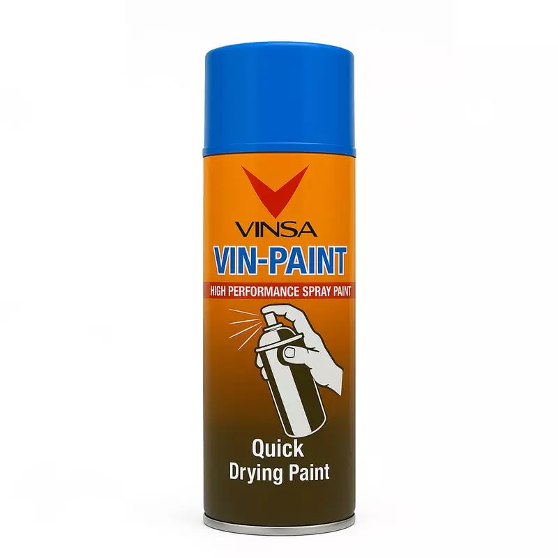 Vinsa Quick Drying Spray Paint Glossy Finish 440 ml Blue