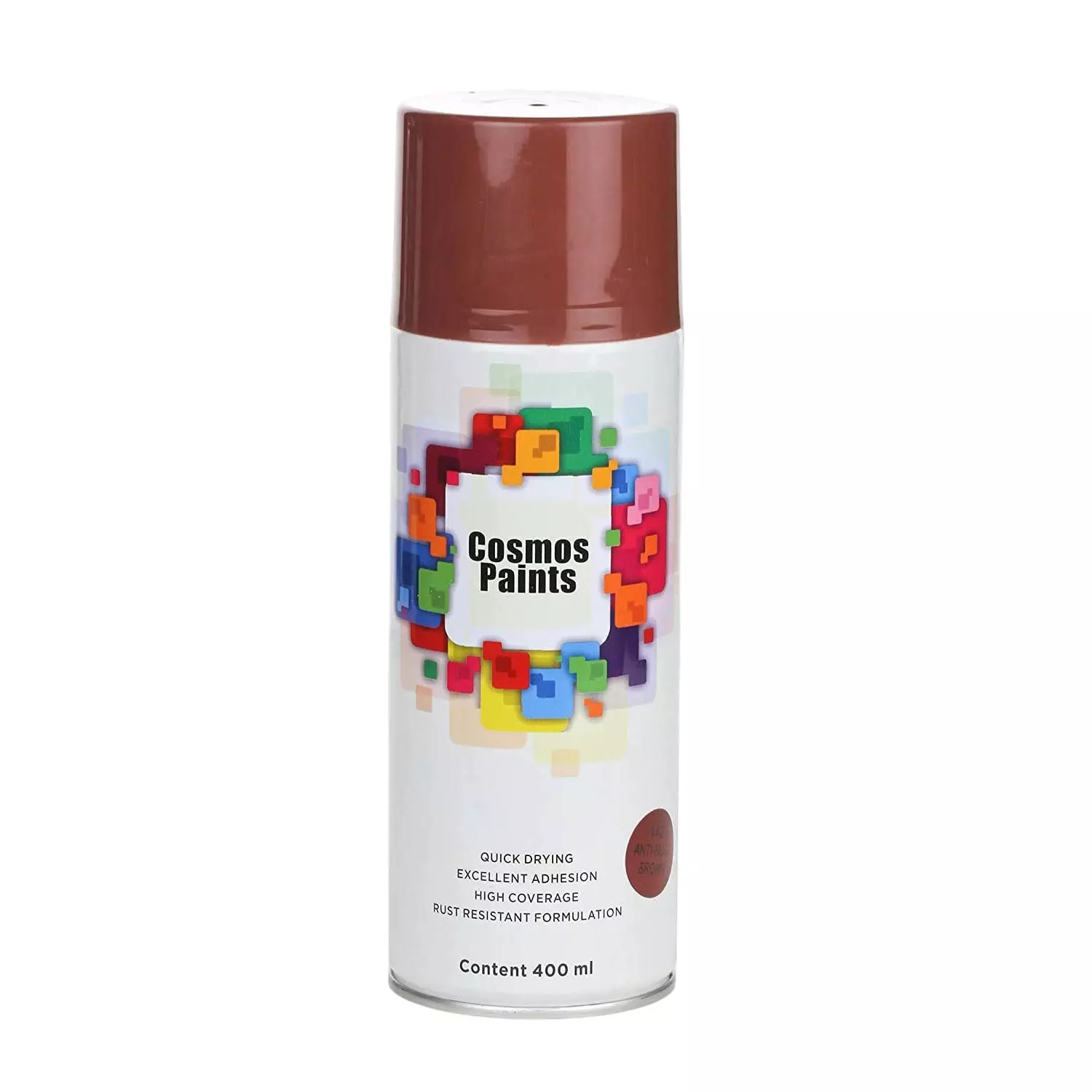 COSMOS Spray Paint 142 Anti Rust Brown Color 400 ml