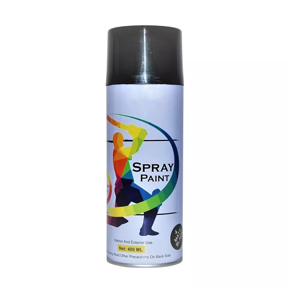 Generic Spray Paint 400 ml Matt Black Color
