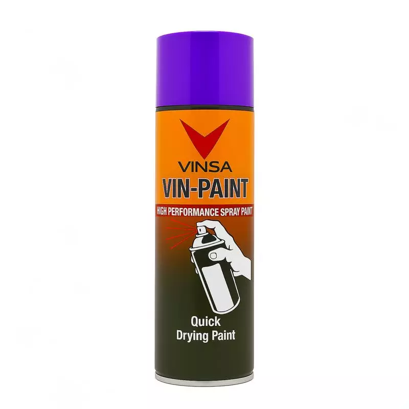 Vinsa Quick Drying Spray Paint Glossy Finish 440 ml Purple