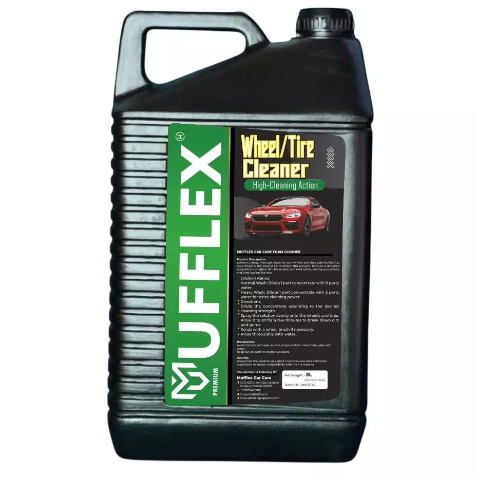 Mufflex Wheel Cleaner 5 L Can Fresh Fragrance for Car Washing