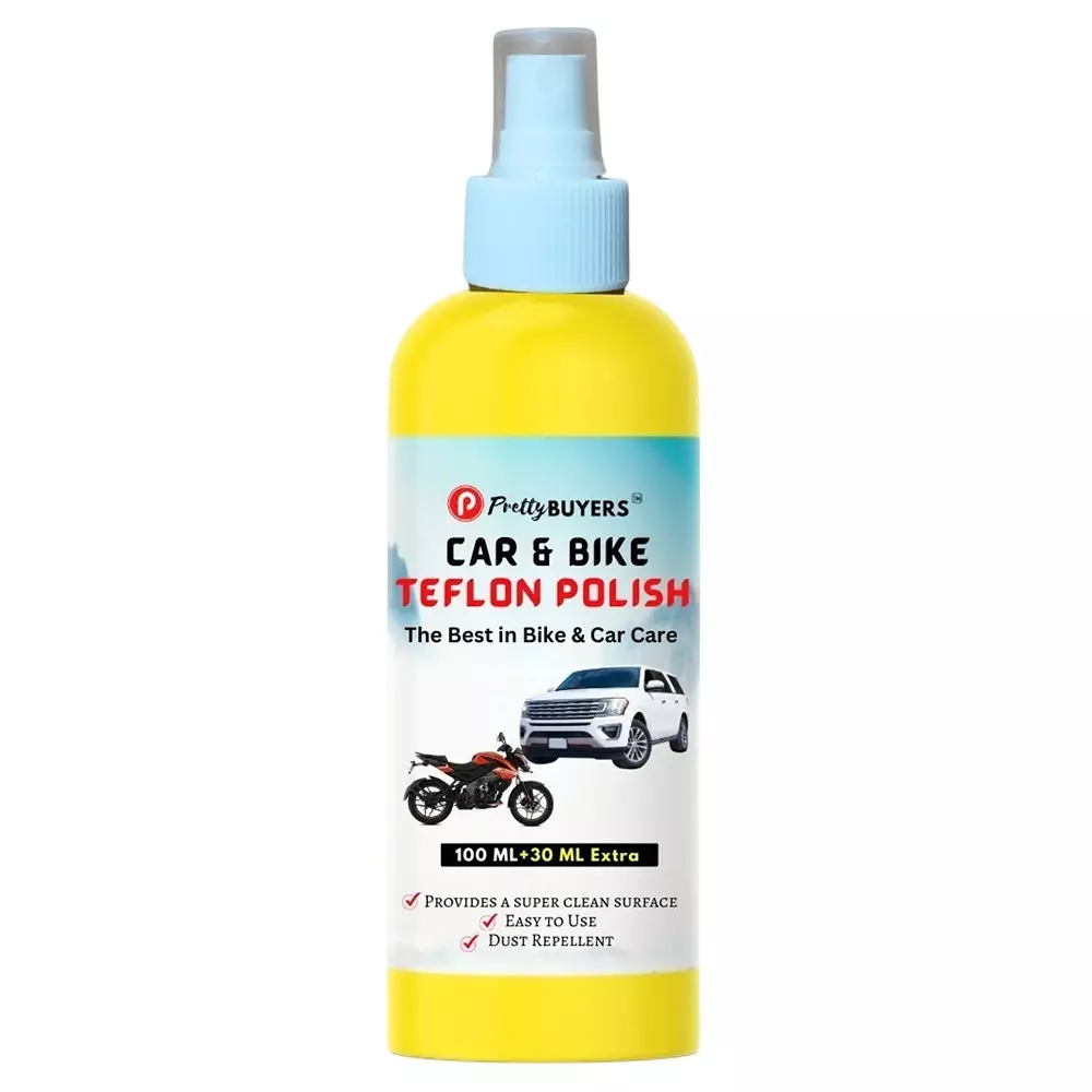 PrettyBUYERS Liquid Car & Bike Teflon Polish Spray 130 ml