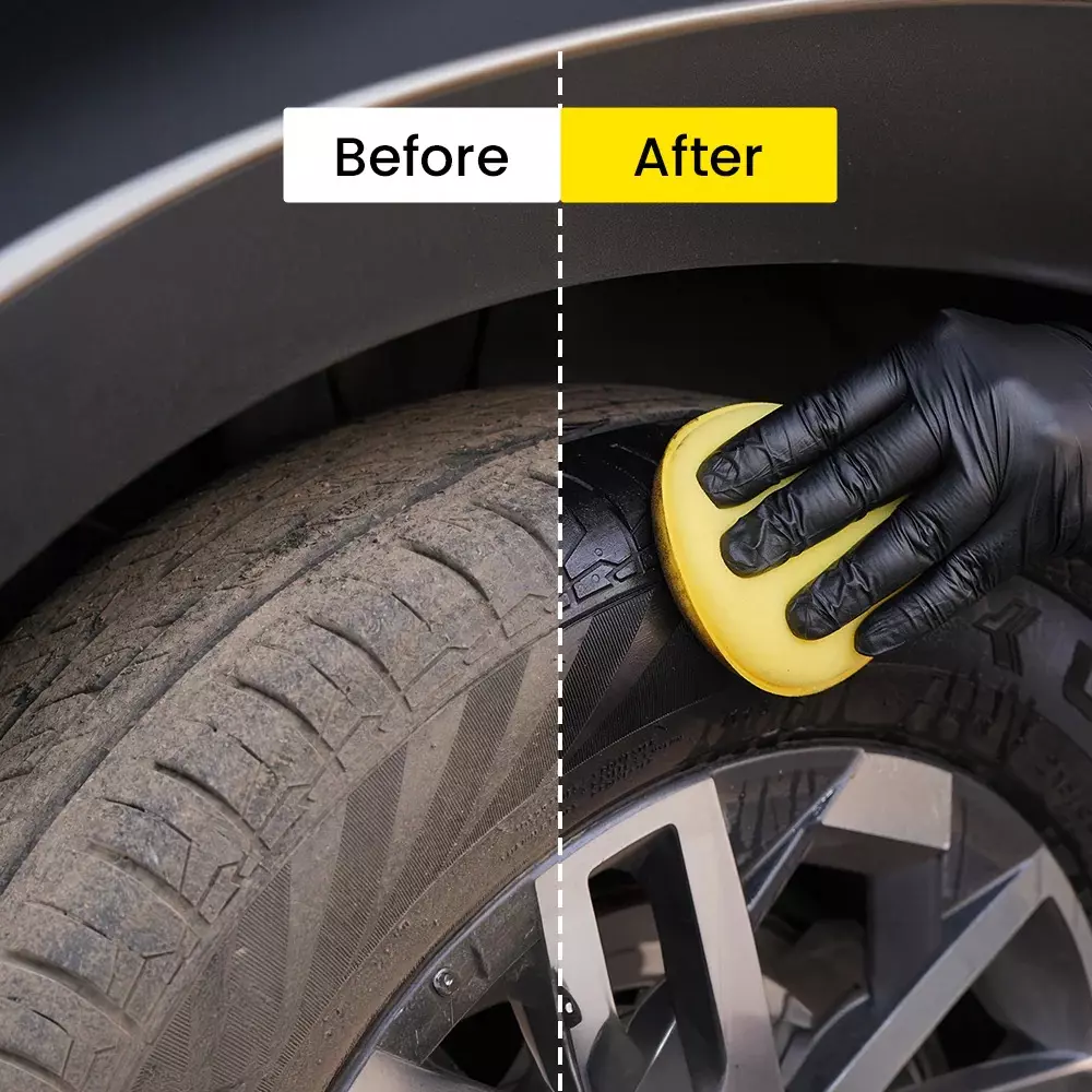 hoora-500-ml-tyre-polish-with-hydropolymer-shield-technology-liquid-spray-formula-for-cars-and-bikes