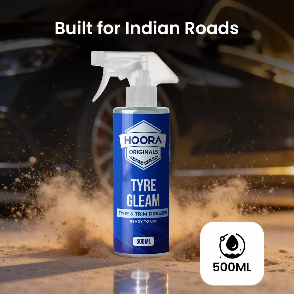 hoora-500-ml-tyre-polish-with-hydropolymer-shield-technology-liquid-spray-formula-for-cars-and-bikes