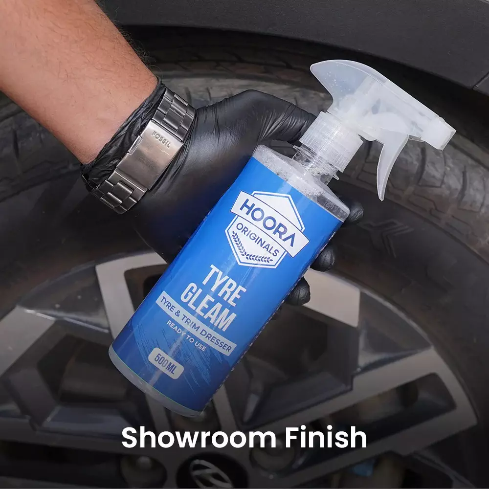hoora-500-ml-tyre-polish-with-hydropolymer-shield-technology-liquid-spray-formula-for-cars-and-bikes
