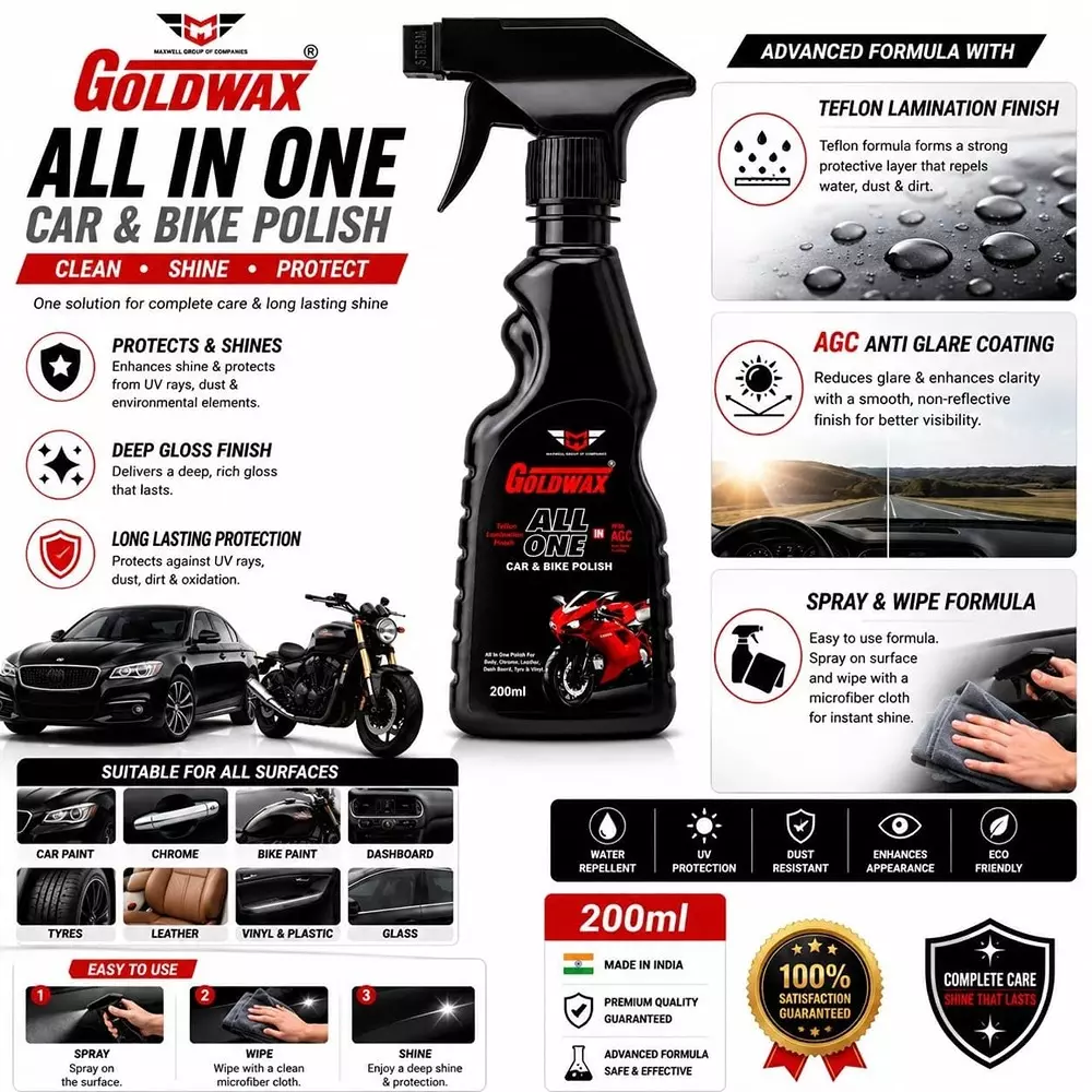 goldwax-all-in-one-car-bike-polish-spray-200-ml-liquid-bottle-teflon-lamination-finish-for-car-bike-use-pack-of-2-pcs