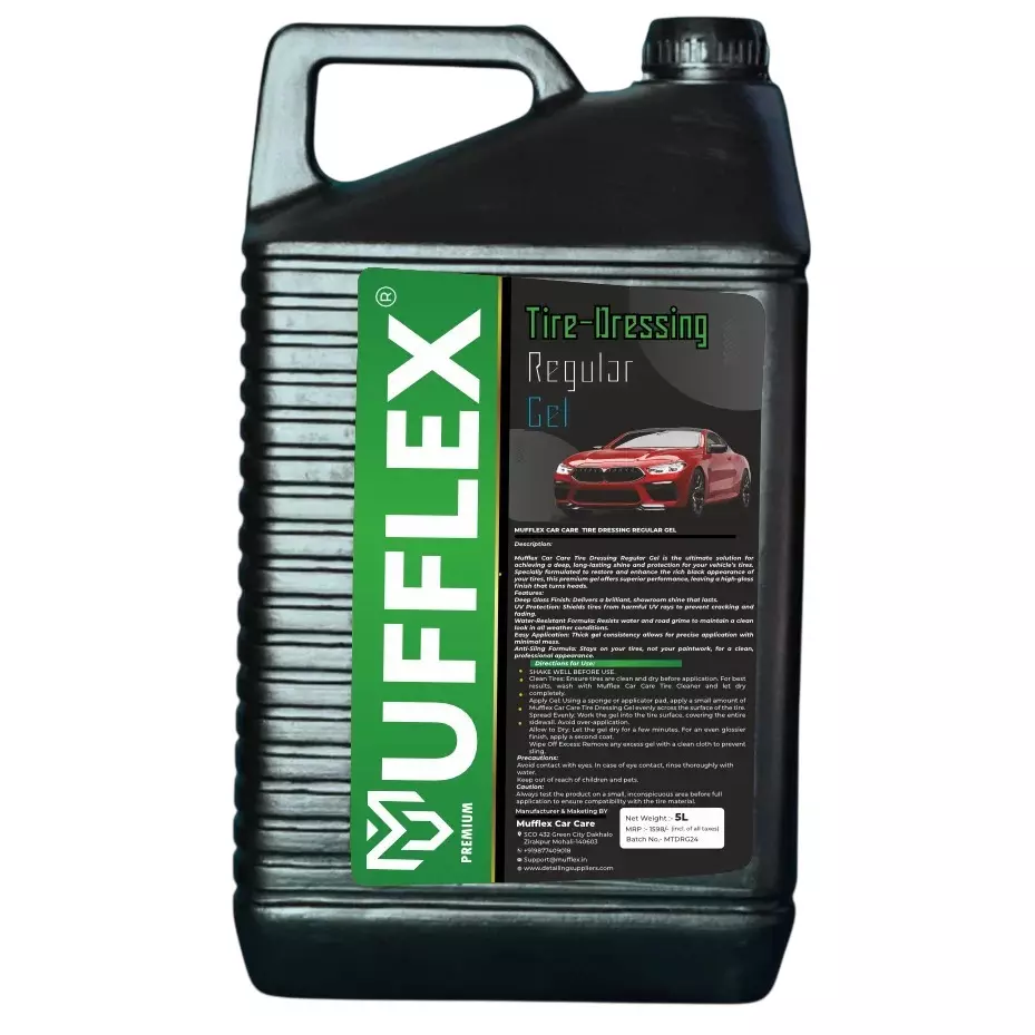Mufflex Tire Shiner Gel 5 L Can Fresh Fragrance for Car Washing