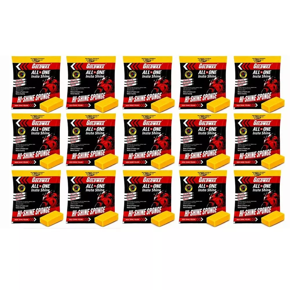 goldwax-all-in-one-insta-shine-polish-sponge-microfiber-yellow-for-car-bike-use-pack-of-15-pcs