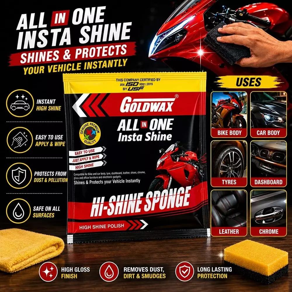 goldwax-all-in-one-insta-shine-polish-sponge-microfiber-yellow-for-car-bike-use-pack-of-15-pcs
