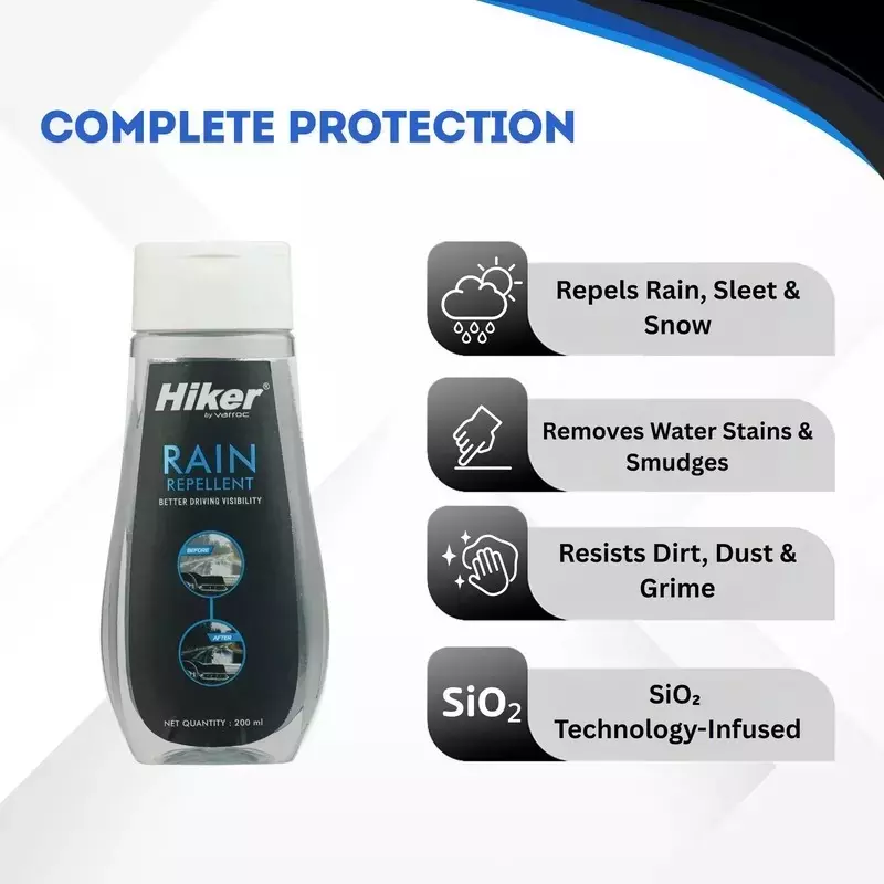 Hiker By Varroc Rain Repellent Spray 200 ml, K353A38200 (Pack of 5)