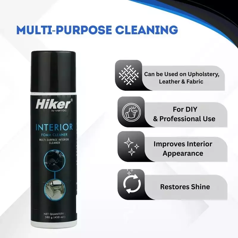 Hiker By Varroc Interior Foam Cleaner 450 ml, K353A37700 (Pack of 10)