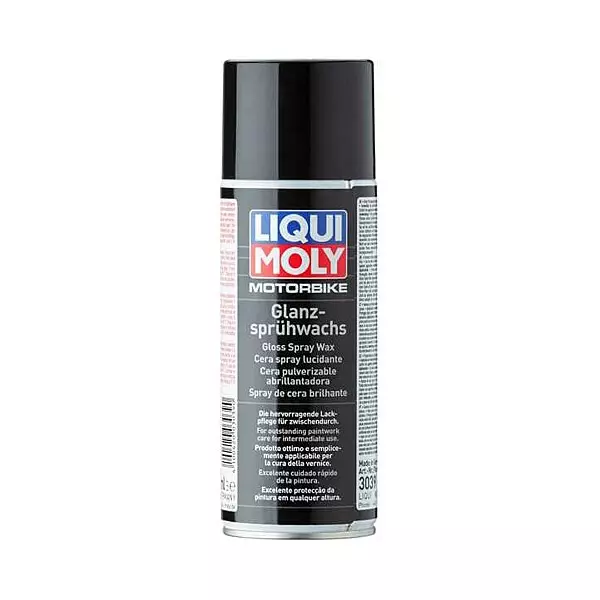 Liqui Moly 400 ml Motorbike Gloss Spray Wax Beige Color Appearance and 10-25°C Working Temperature, 3039