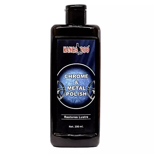 Kangaroo 200 ml Chrome & Metal Polish Restore Luster, Removes Oxidation, B_CMP_200 ML_PRIME