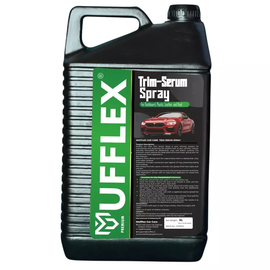 Mufflex Trim Restorer Spray 5 L Can Fresh Fragrance for Car Washing