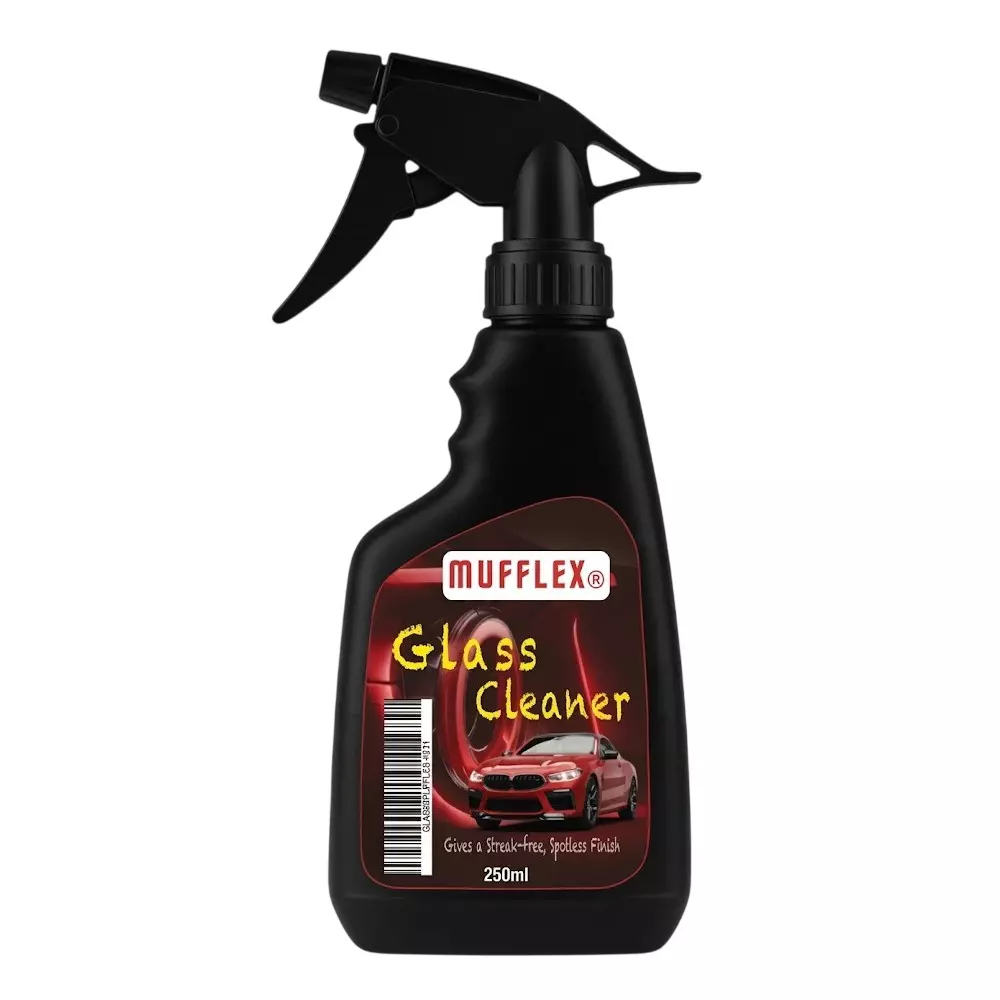 Mufflex Glass Cleaner 250 ml Bottle Fresh Fragrance for Car Washing