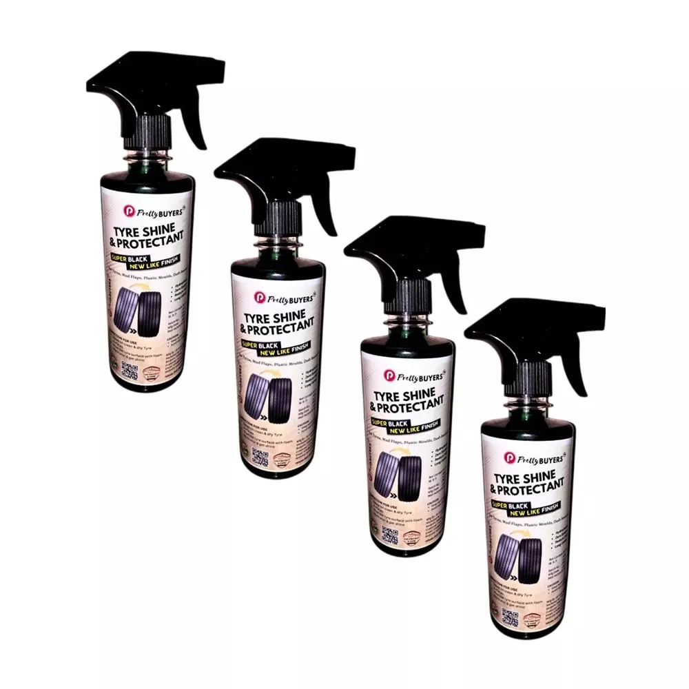 PrettyBUYERS Liquid Car Tyre Polish & Protectant Spray 500 ml Each (Pack of 4)