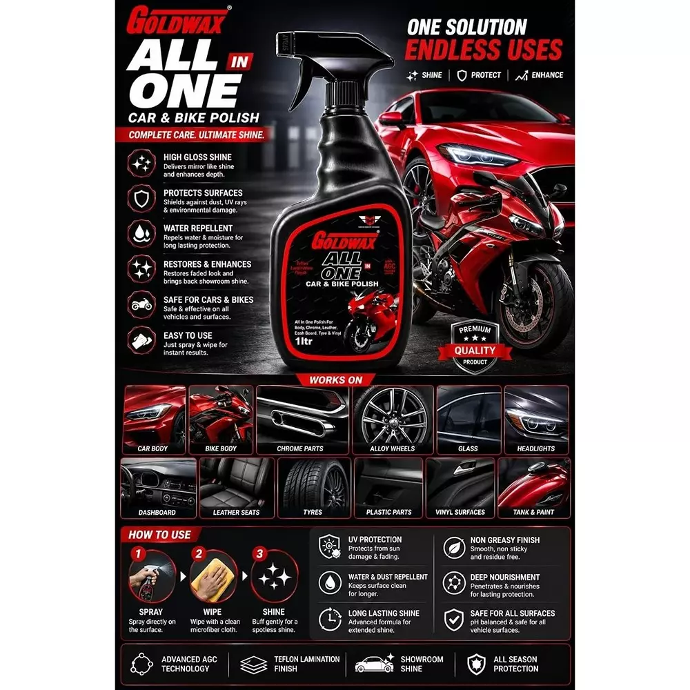 goldwax-all-in-one-car-bike-polish-spray-1-l-liquid-bottle-teflon-lamination-finish-for-car-bike-use