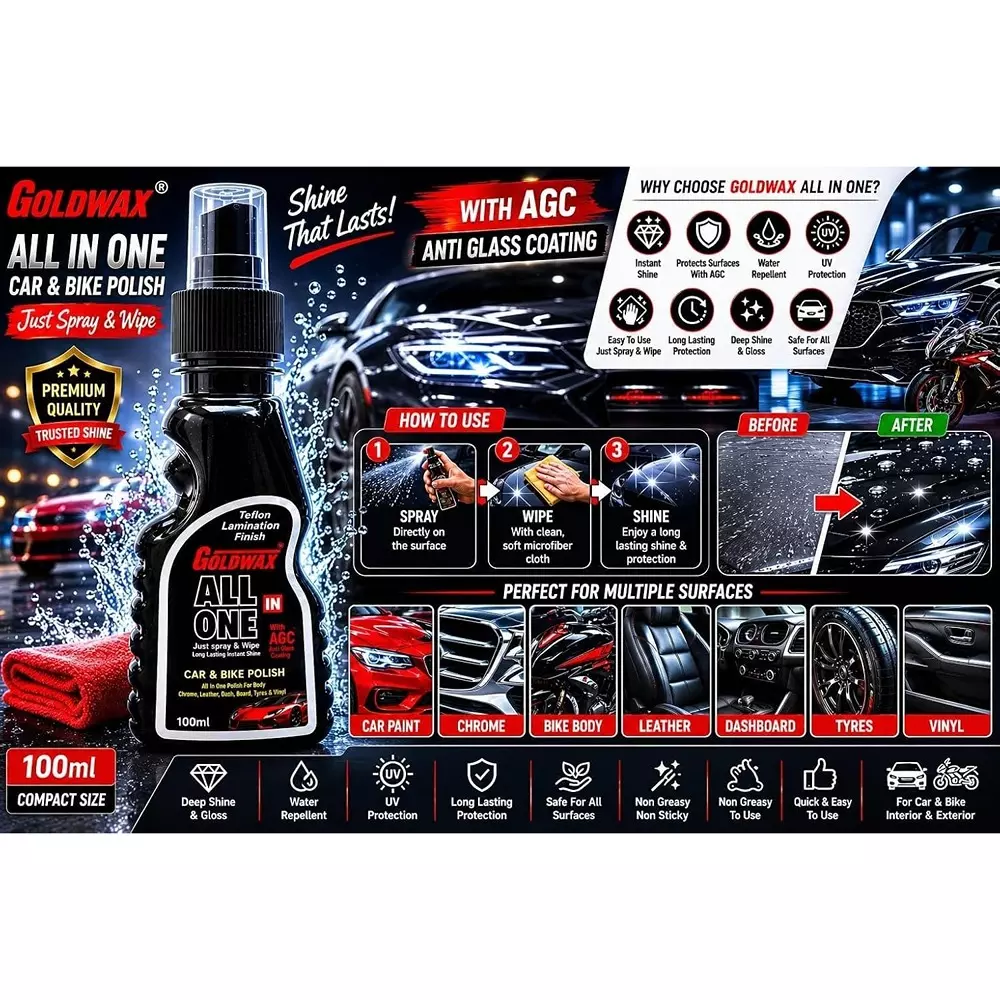 goldwax-all-in-one-car-bike-polish-spray-100-ml-liquid-bottle-teflon-lamination-finish-for-car-bike-use
