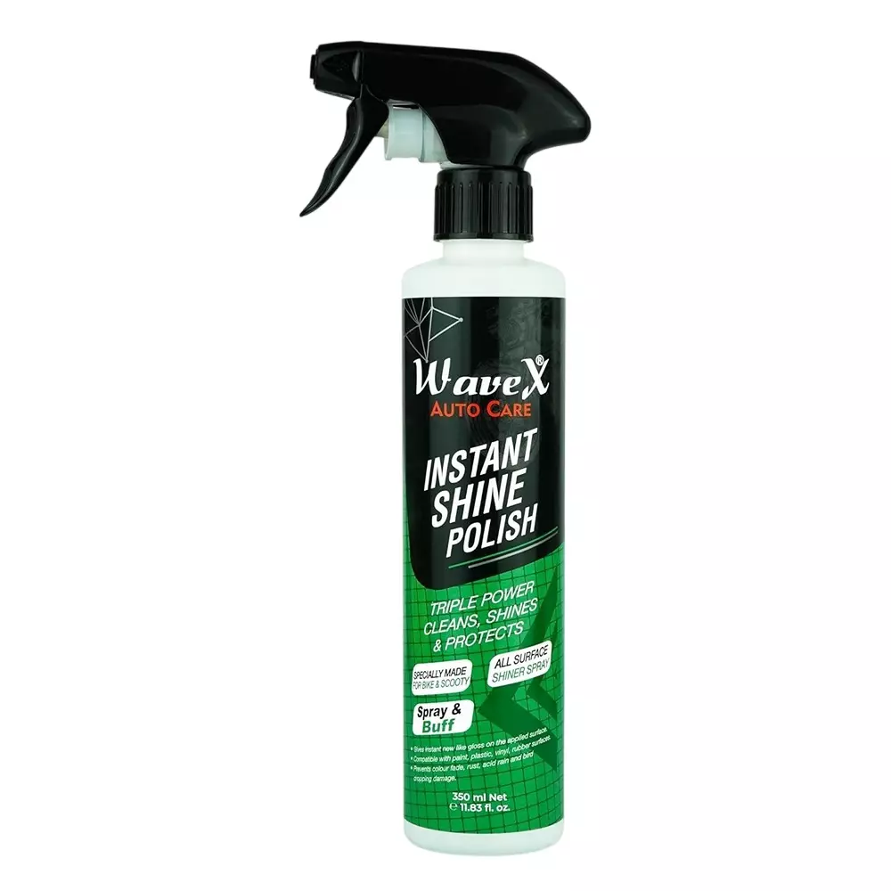 WAVEX 350 ml Instant Shine Bike Polish Liquid Formula for Restoring Showroom Look of Bikes & Scooters, ISP350-SINGLE