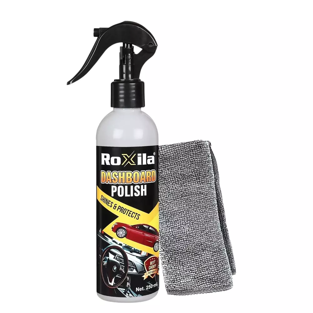 Roxila Interior Polishing Dashboard Polish Unscented 250 ml Bottle Liquid for Shining & Polishing