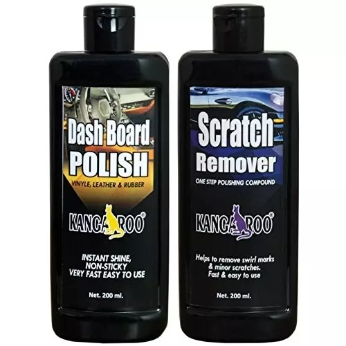 Kangaroo 200 ml Dash Board Polish and 200 ml Scratch Remover Wax High Gloss Shine, DB_SR_200