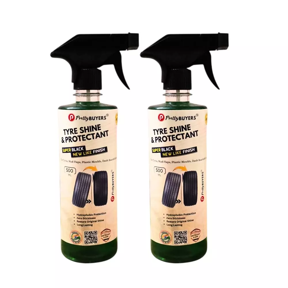 PrettyBUYERS Liquid Car Tyre Polish & Protectant Spray 500 ml Each (Pack of 2)
