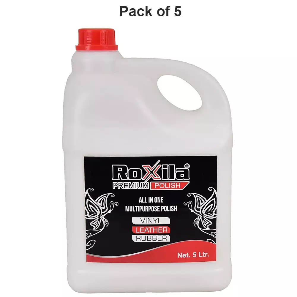 roxila-all-in-one-multipurpose-polish-for-car-vinyl-leather-rubber-5-l-pack-of-5