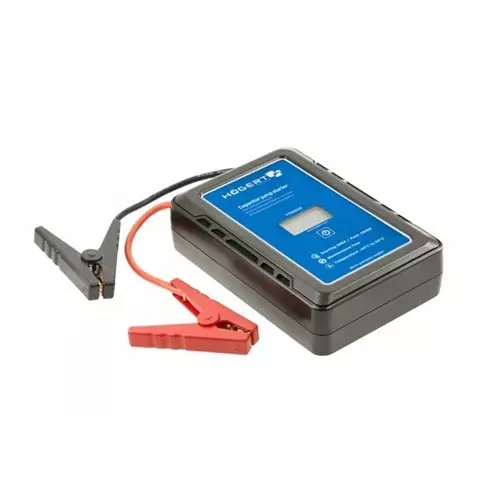 Hogert Technik Capacitor Jump Starter 500 A Inrush Current and 1000 A Peak Current, HT8G625
