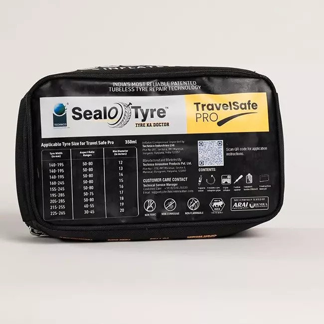 Seal-O-Tyre Anti Puncture Tyre Repair Kit with 350 ml Sealant for Four Wheelers (Pack of 10)