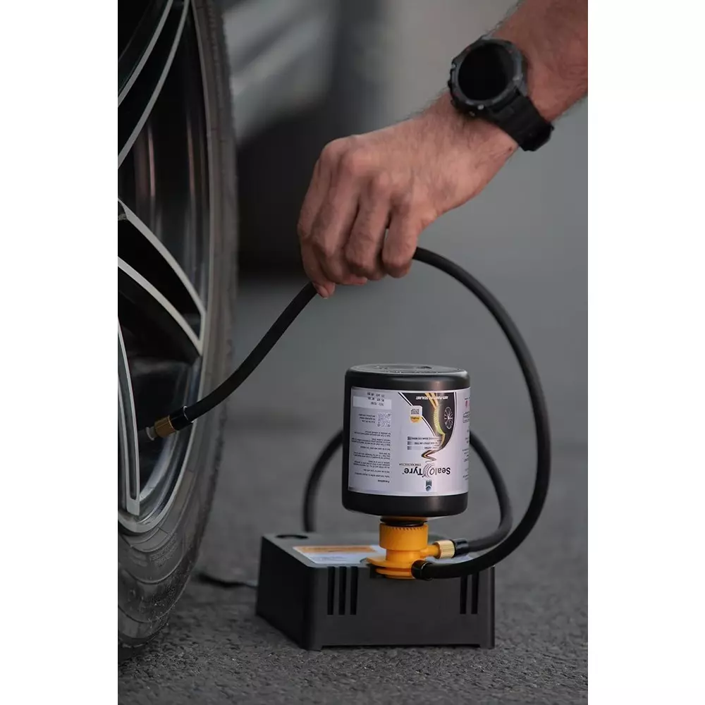 Seal-O-Tyre Anti Puncture Tyre Repair Kit with 350 ml Sealant for Four Wheelers (Pack of 10)