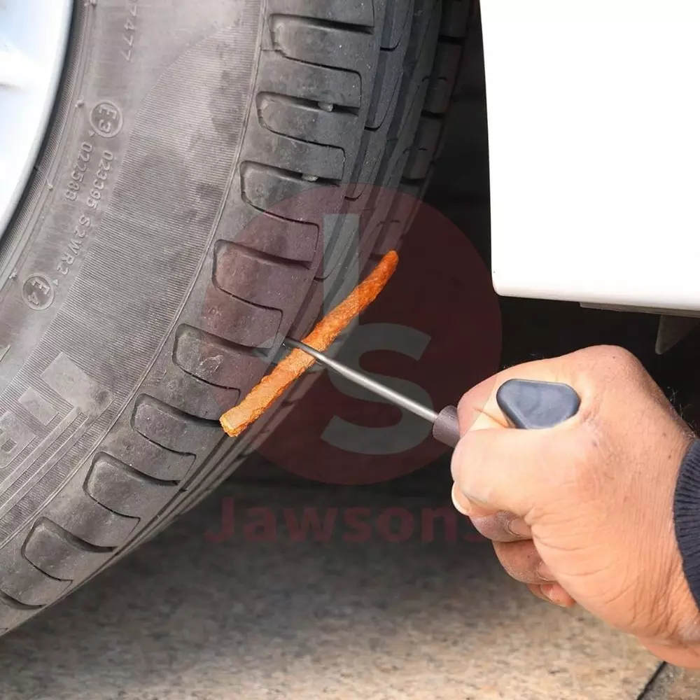 Jawsons Compact & Durable Tubeless Tire Repair Kit for Emergency Road Situation, ‎TR-RPR-KIT (Set of 8 Pcs)