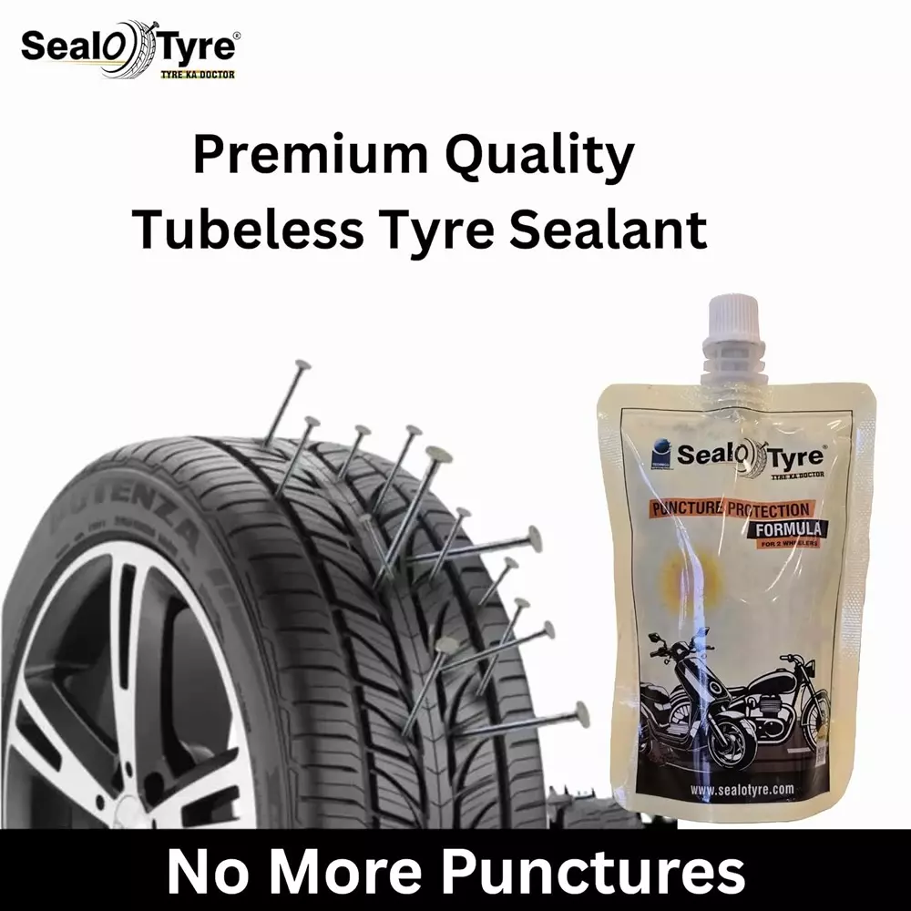 Seal-O-Tyre Puncture Protection Formula Tubeless Tyre Sealant 150 ml for 2 Wheeler Tyre (2 Piece Per pack , Pack of 10)
