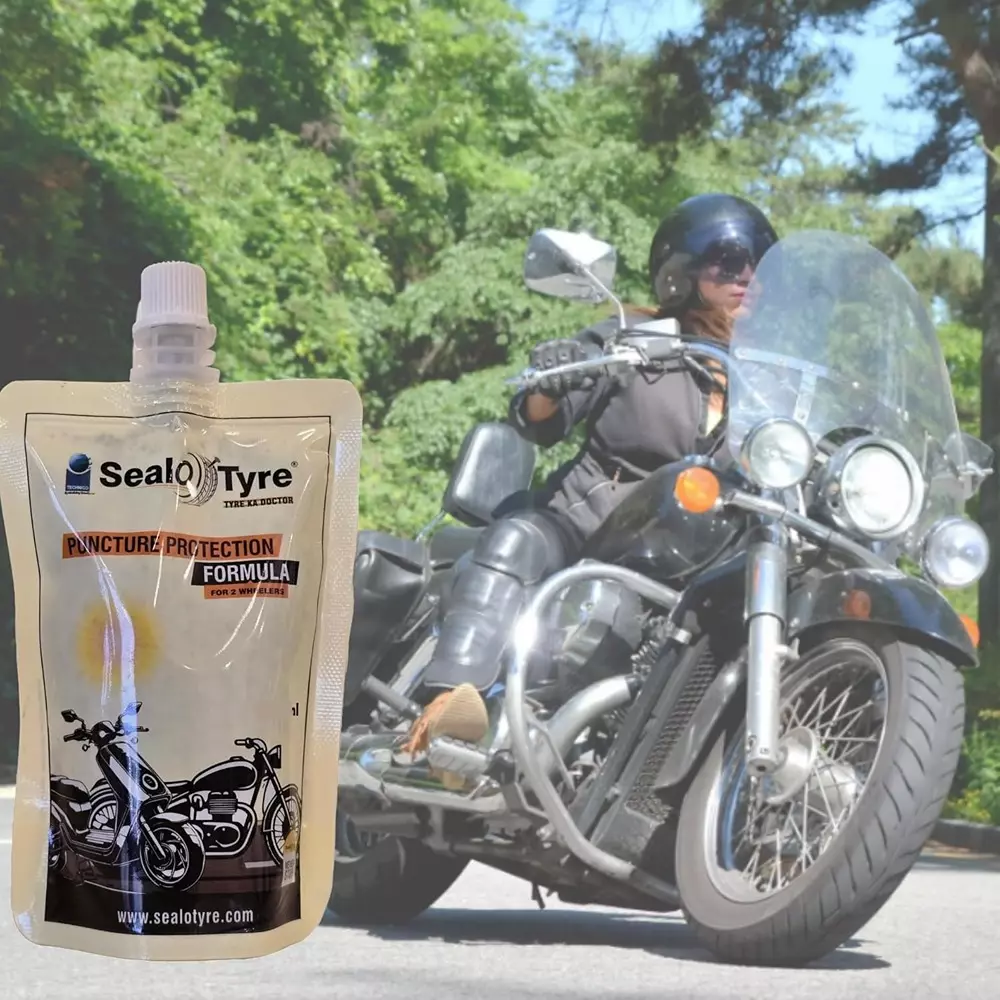 Seal-O-Tyre Puncture Protection Formula Tubeless Tyre Sealant 150 ml for 2 Wheeler Tyre (2 Piece Per pack , Pack of 10)