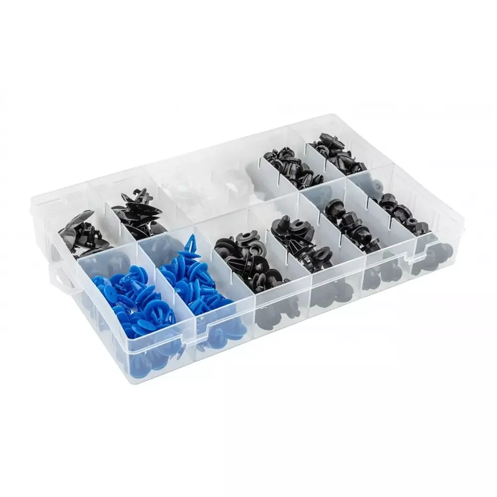 Hogert Technik 300 Pcs Trim Clips Assortment Set for Bodywork, Finishing Work in Opel Cars, HT8G557