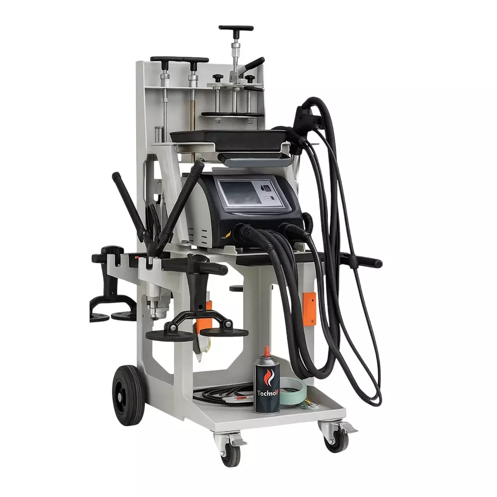 TechnoV Car Body Repair System Single Phase 220 V and Up to 10 Tons Pulling Capacity, TSCBRS01