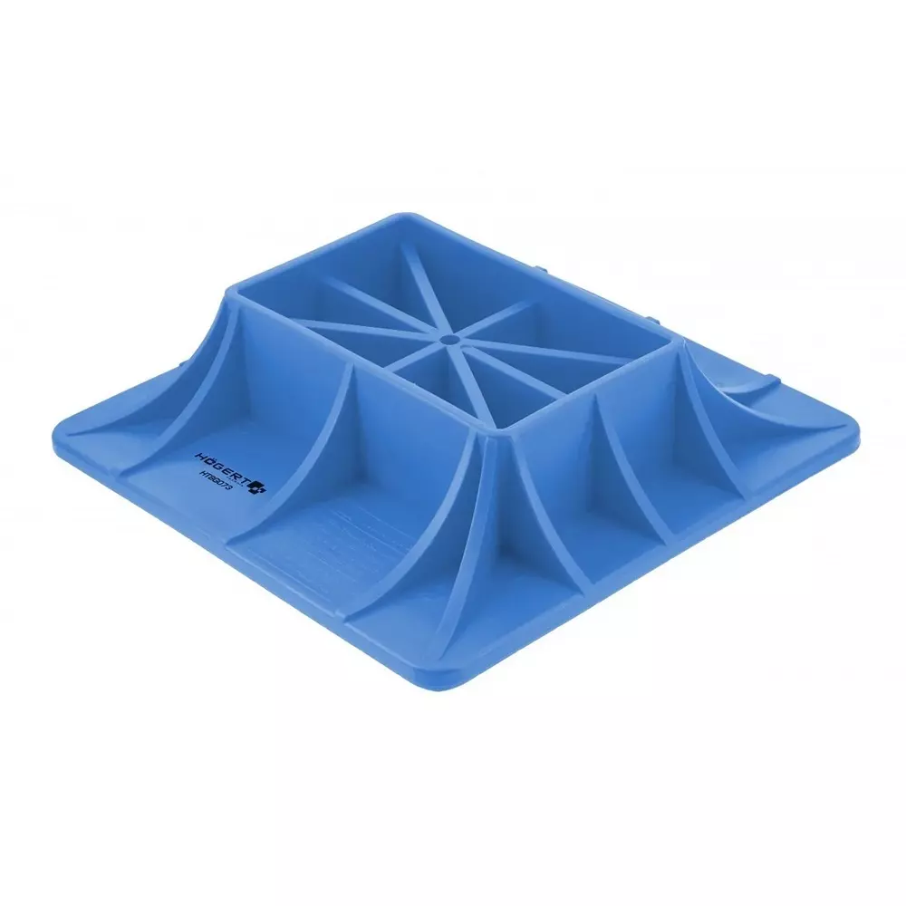 Hogert Technik Fram Lift Base Blue Color PP Body Used for Lifting A Vehicle Or Other Heavy Object On Muddy Ground, HT8G073